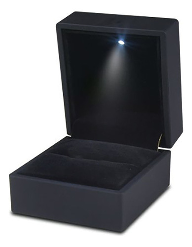 Caja De Joyería De Luz Led,caja De Anillo De Diamantes