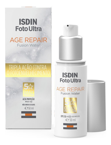 Protetor Solar Facial Age Repair 5 Stars Fps 50+ 50ml Isdin