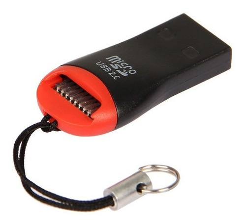 Imagen 2 de 5 de Adaptador Lector Usb De Memoria Micro Sd Sdhc Llavero