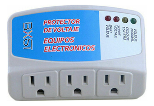 Protector De Voltaje Tv Computadora Supresor De Pico 3 Tomas