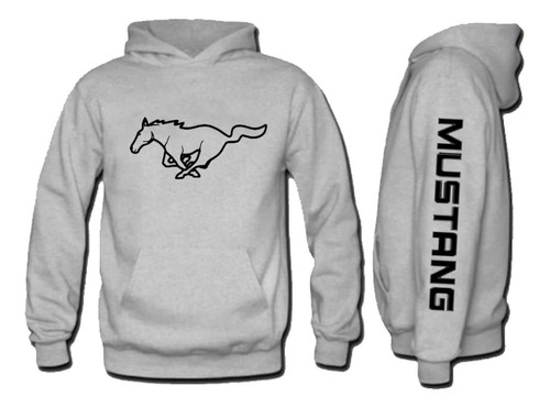 Sudadera Gris Mustang V2