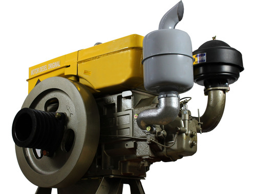 Motor Diesel Partida Manual Refrigerado A Água Zs1125 25hp-