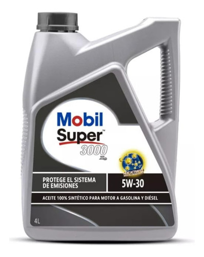 Aceite De Motor Mobil Super 3000 5w30 De 4 Litros Sintetico