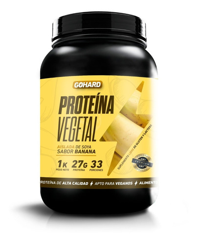 Proteína Vegetal - 33 Servicios - Gohard Sabor Naranja Zanahoria