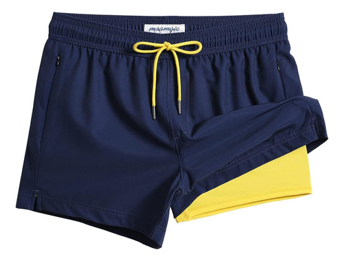 Maamgic Mens Swim Trunks Con Forro De Compresión Short Stret