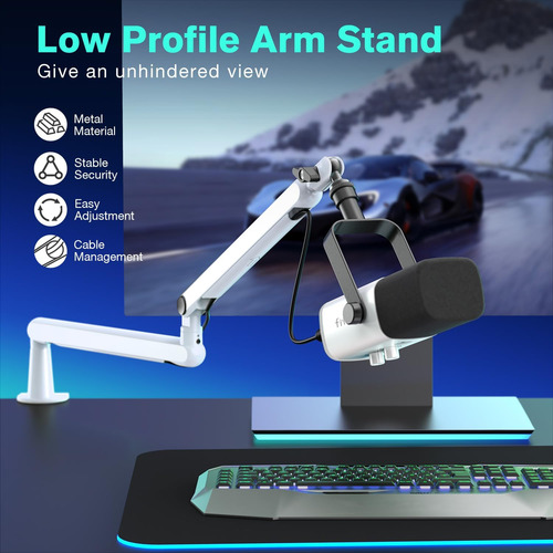 Soporte De Micrófono Fifine Boom Arm, Brazo De Micrófono De