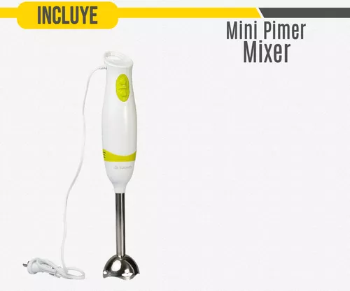Mini Pimer Mixer - Licuadora De Mano Moderna + Accesorios