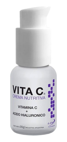 Lda Vita C Crema Nutritiva 30g Vitamina C Antiedad Arrugas