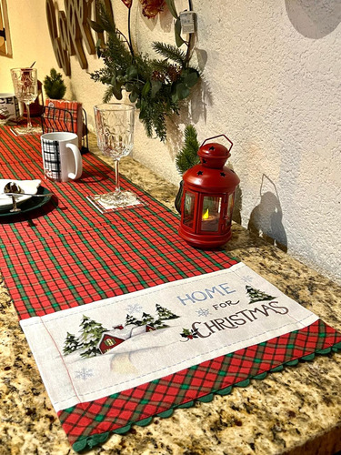 Camino De Tela Mesa Navidad Home For Christmas