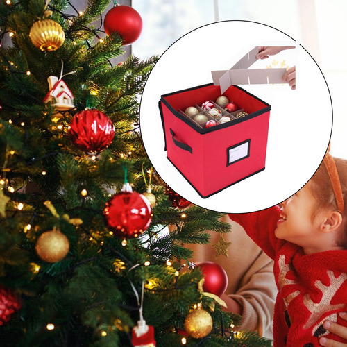 Caja Organizadora Para Guardar Adornos Navideños, Bolsa
