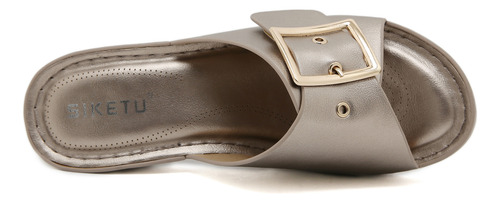 Sandalias Para Mujer, Zapatos De Playa Con Tacones De Cuña D