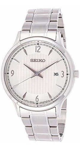 Reloj Seiko Clásico Blanco Para Hombre