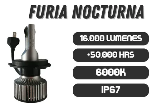Par Bombillos Hb5 9007 Led 16000 Lúmenes Furia Nocturna