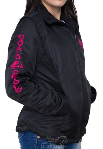 Jaqueta Colete Blusa Feminina Cavalo Crioulo Selaria Cabanha