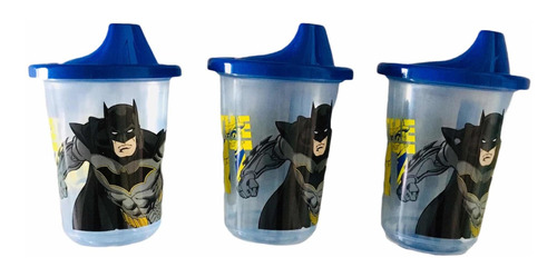 Set 3 Vasos Reutilizables Batman