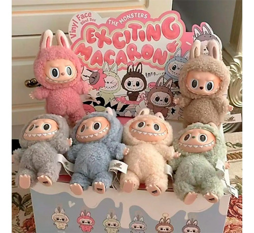 Labubu Exciting Macarons The Monsters Peluche Muñeco Labubu Al Azar