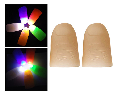 Luces De Dedo Trucos De Magia Luz De Pulgar Luz Multicolor