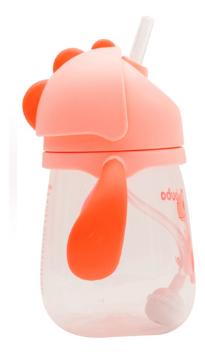 Copo Válvula Anti-cólica Bebê Com Canudo Alça Removível Buba