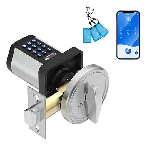 Smart Deadbolt Lock, Welock 4-en-1 Smart Door Lock Blue...
