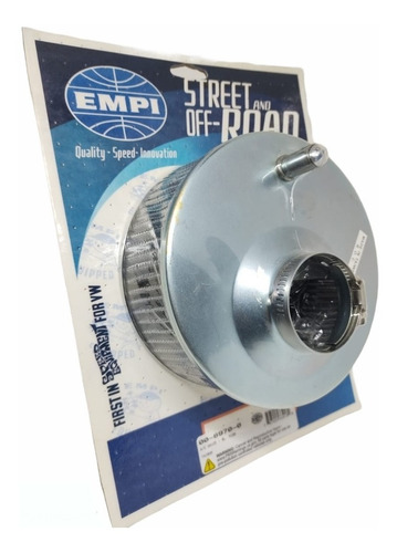 Imagen 1 de 9 de Empi Filtro De Aire Cromado 6.5 Pulgadas Para Vocho