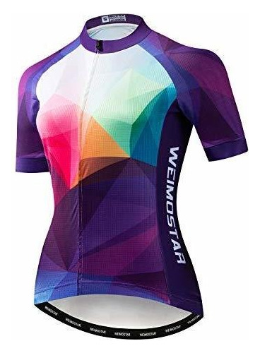 Playera De Ciclismo De Manga Corta Transpirable De Mujer Xl 