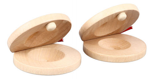 Instrumento De Percusión Con Dedos De Madera Wood Castanet,