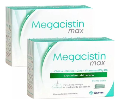Megacistin Max Fortalecedor Anti Caida Cabello 60 Comprimido