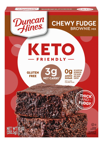 Duncan Hines Mezcla De Brownie Masticable Apta Para Dieta Ke