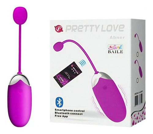 Vibrador Bluetooth Inalámbrico App Móvil Pretty Love Huevo Color Fucsia