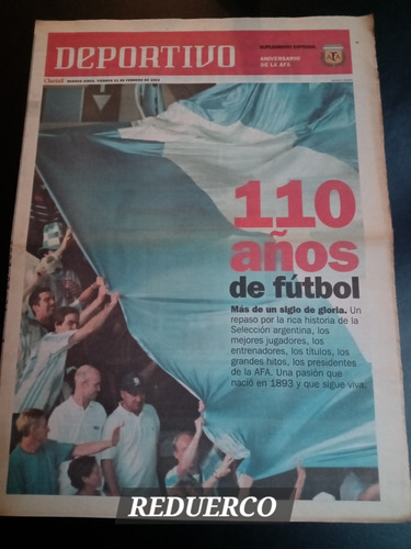 Suplemento Deportivo Clarín Aniversario Afa 110 Años 2003 E (Usado)