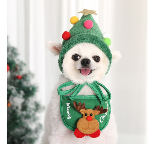 Gorro Con Forma De Árbol De Navidad Para Decoración De Masco