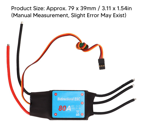 Rc Boat 80a Esc Sin Escobillas, Salida Bce, 5v, 5a