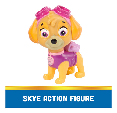 Veículo De Brinquedo Paw Patrol Skyes Helicóptero Com Boneco