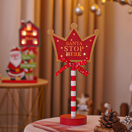 Señal De Luz Navideña, Decoración Led, Centros Corona