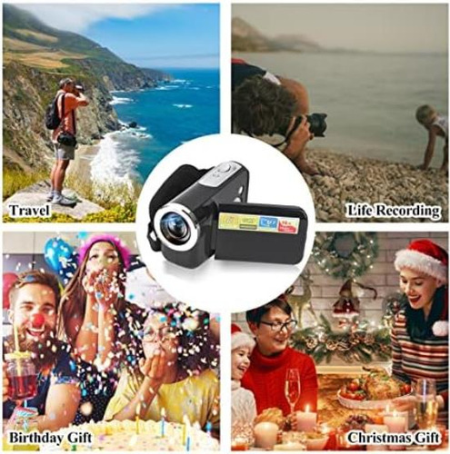 Videocámara Digital 16x Hd, Videocámara Digital Portátil Par