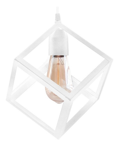 Imagen 1 de 10 de Lampara Colgante Cubo Iluminación Minimalista Ferrolux