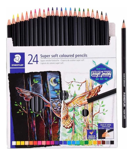 Caja 24 Lapices Colores Staedtler Super Soft Design Journey