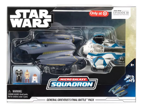 Star Wars Micro Galaxy Squadron Pack Batalla Final Obi Wan Vs General Grievous Only At Target