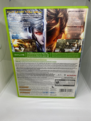 Metal Gear Rising Xbox 360 Ação Rápida E Estilosa