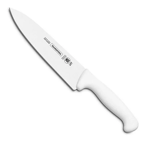 Cuchillo Para Carne De Chef 8 Profesional Tramontina Color Blanco