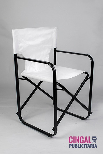 Sillon Director Caño Oval Color Aluminio X Unidad