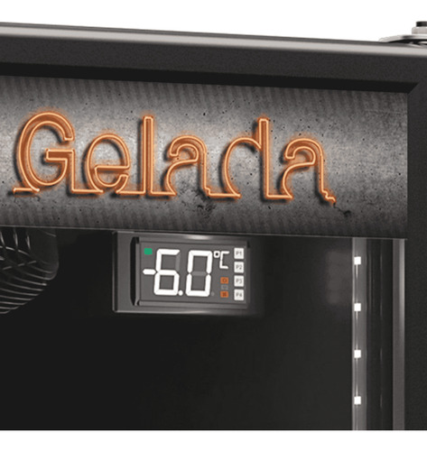 Refrigerador De Bebidas Gelopar 410l Grba-400v Lb/pr 220v Preto