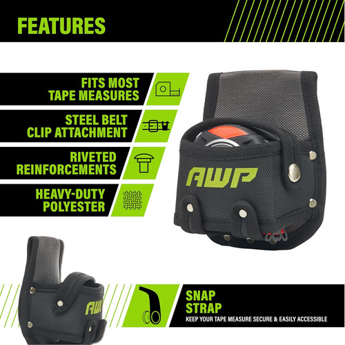 Bolsa Para Cinta Métrica Awp Clip Metálico Lazo Túnel