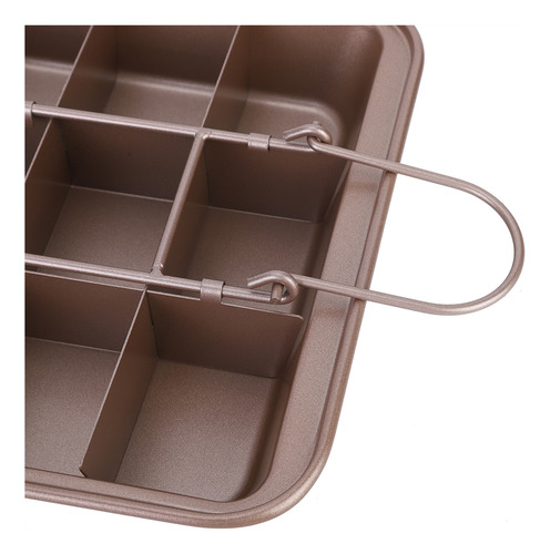 Molde Cuadrado Antiadherente Para Hornear Pasteles De Acero