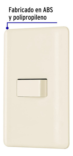 Placa Armada 1 Interruptor De Escalera Marfil Basic