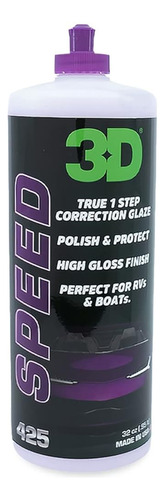 3d Speed Car Polish & Wax 32oz All-in-one Scratch Remover & 