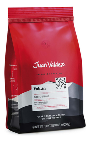 Cafe Molido Tostado Juan Valdez Volcán Premium 250gr.