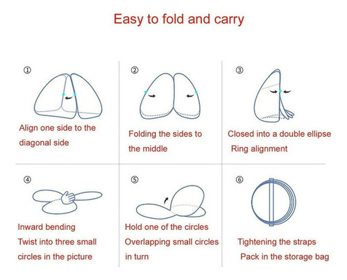 Carpa De Mosquitera Desmontable Con Fondo Para Cama Individu