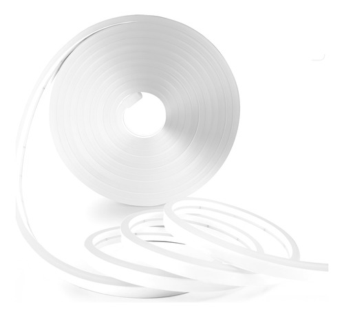 Mangueira Fita Led Neon Flexível 10m Branco Frio 6500k Conector Tomada Decoração E Iluminação 1º Linha
