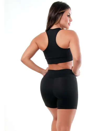 Kit 5 Conjuntos Short Top Roupas Femininas Moda Fitness